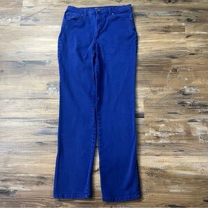 Style & Co. Denim Purple Blue Colored High Rise Straight Womens Jeans Pant Slack